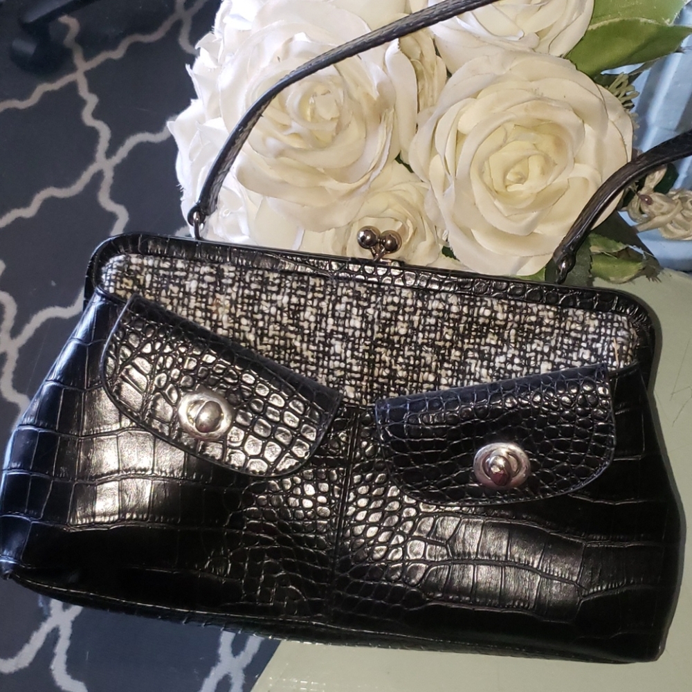 Vintage Worthington tweed handbag